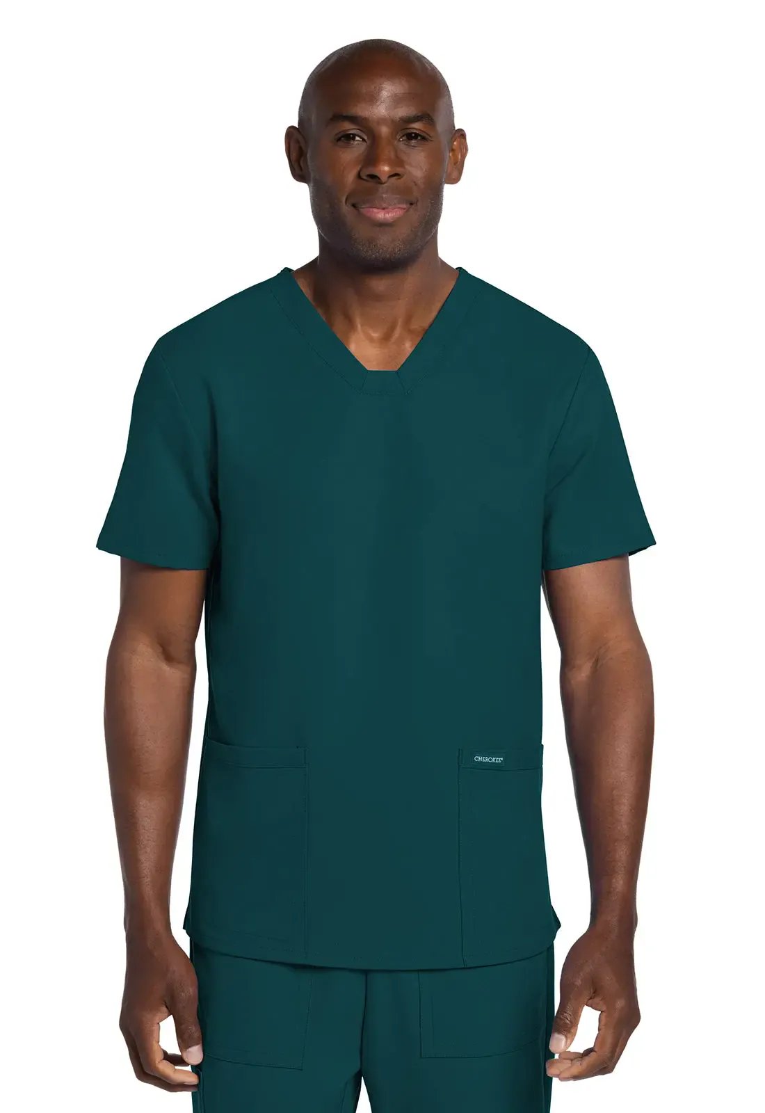 Cherokee Ultra Men's Elevation 2 Pocket Scrub Top CK784A
